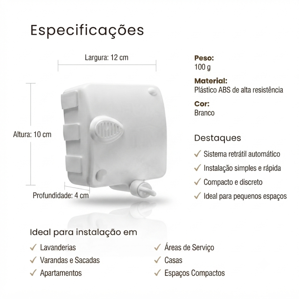 Varal Retrátil Automático
