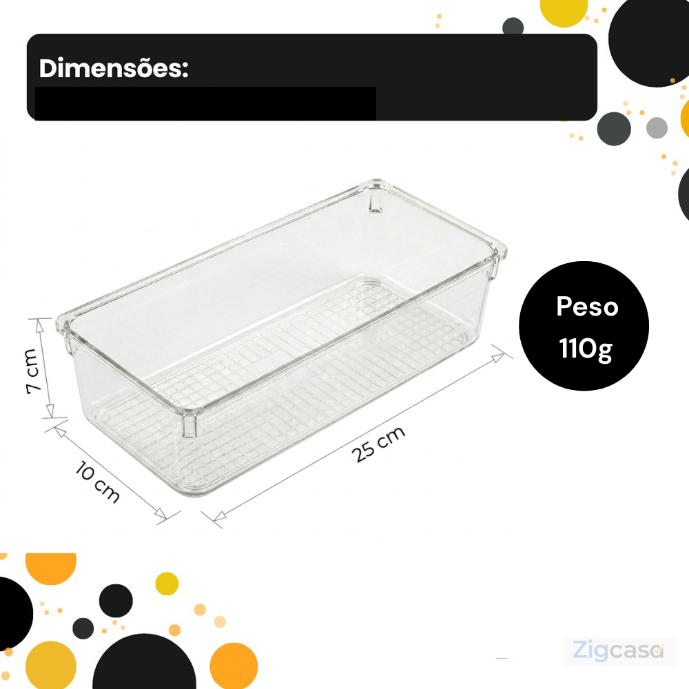 š Kit Organizadores Transparentes para Gaveta ā Visual Limpo e Organização Inteligente