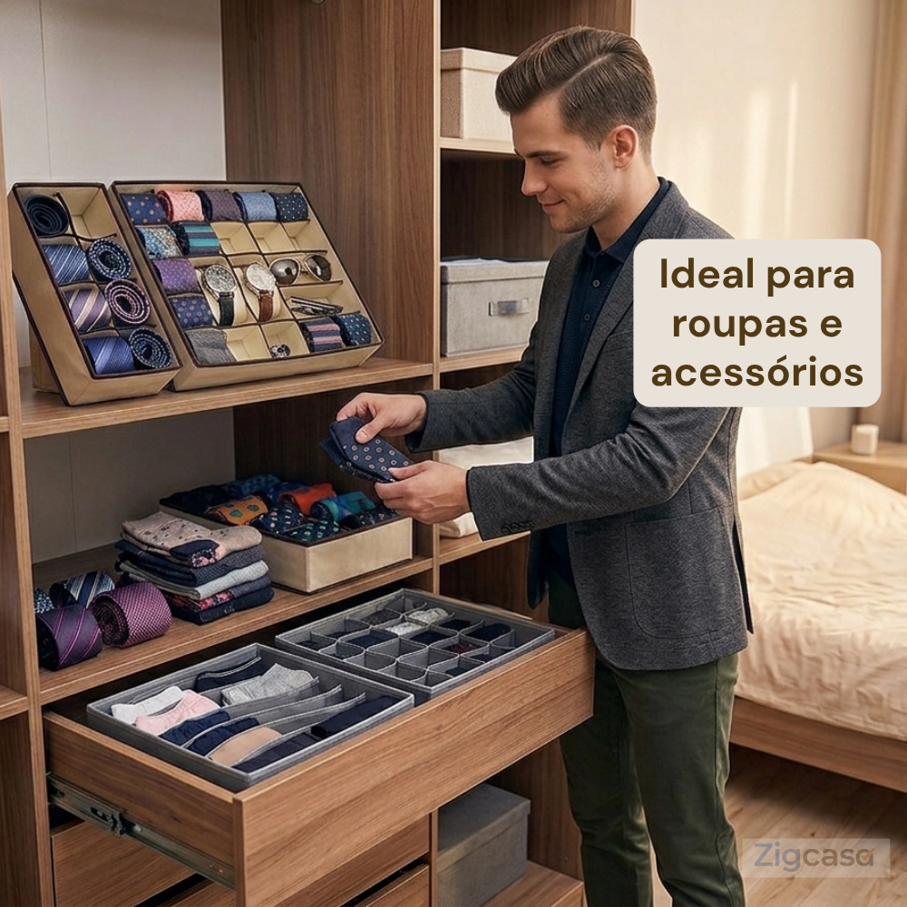 Kit 4 Organizador Para Gavetas - Sortido