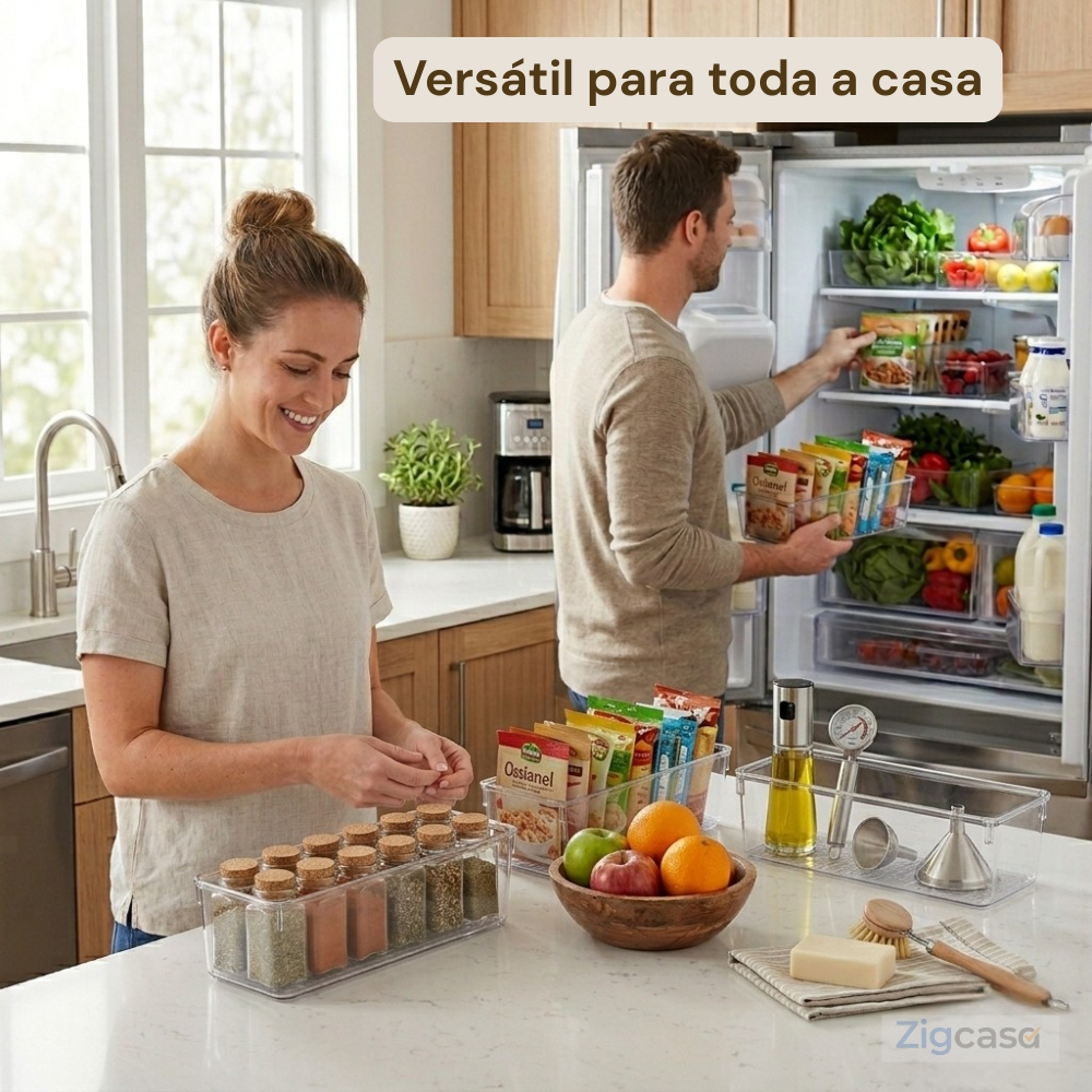 🏠 Kit Organizadores Transparentes para Gaveta — Visual Limpo e Organização Inteligente
