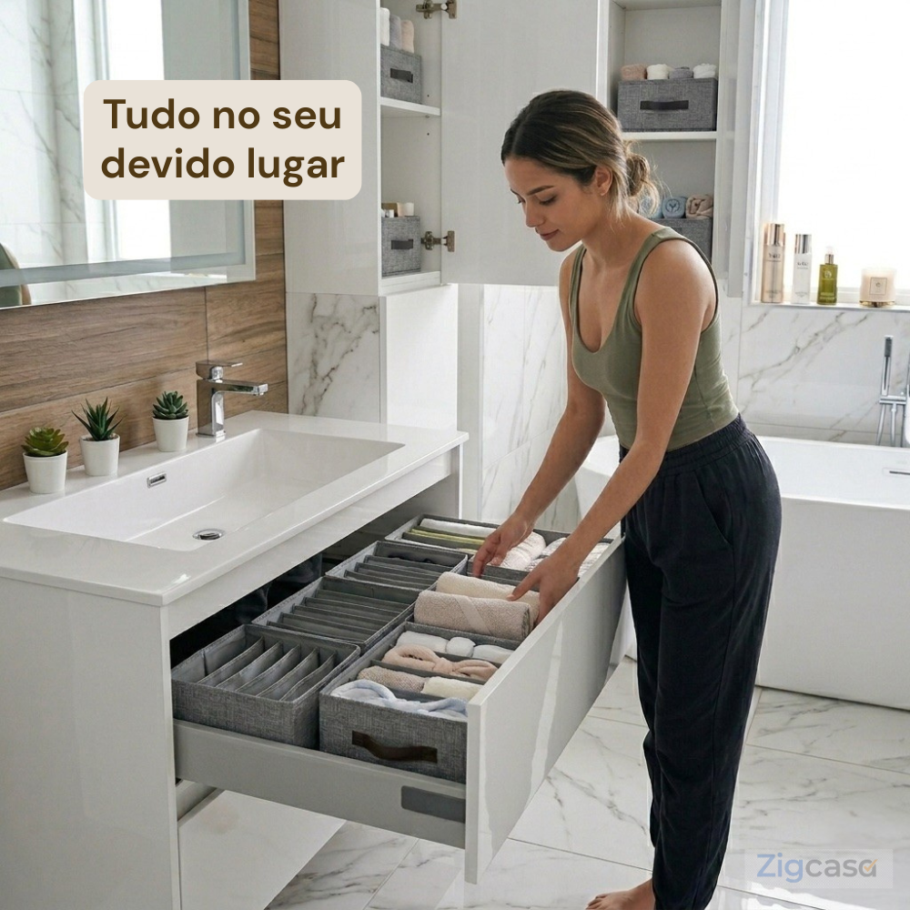 🏠 Organizador de Gavetas com 16 Divisórias — Mais Praticidade e Organização no Dia a Dia