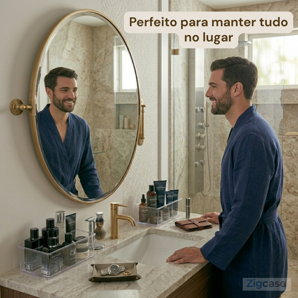 🏠 Kit Organizadores Transparentes para Gaveta — Visual Limpo e Organização Inteligente