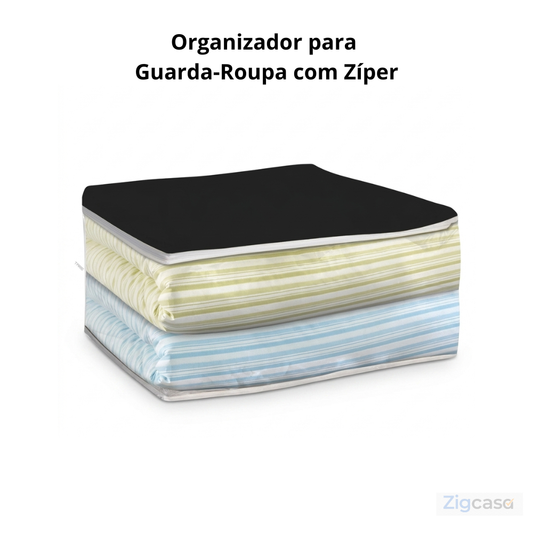 🏠 Organizador para Guarda-Roupa com Zíper — Proteção e Organização no Dia a Dia
