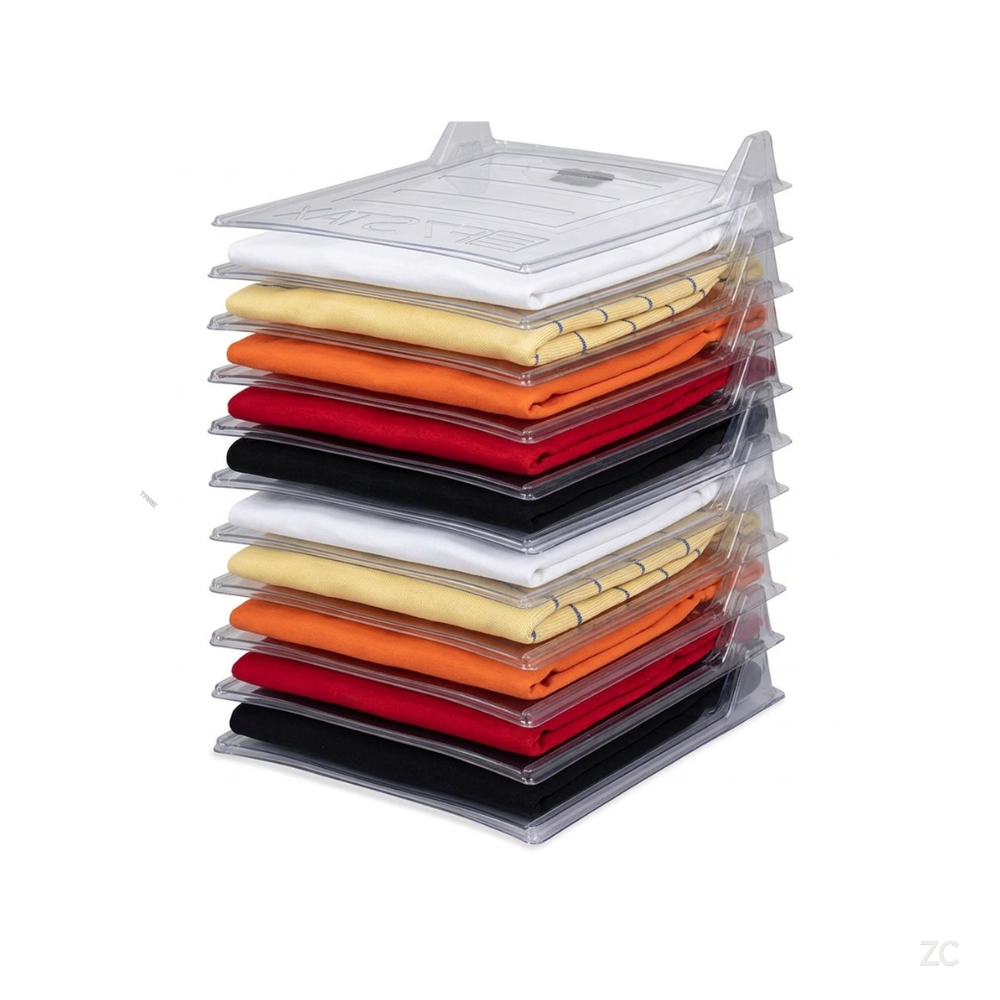 Kit Organizador de Camisetas com 10 Unidades — Mais Espaço e Organização no Guarda-Roupa