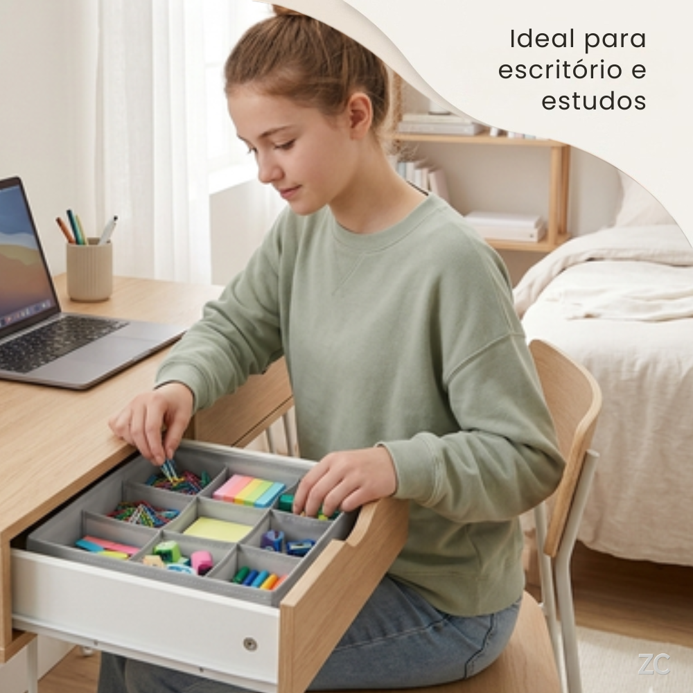 Organizador de Gavetas com 8 Divisórias — Simples e Eficiente para o Dia a Dia