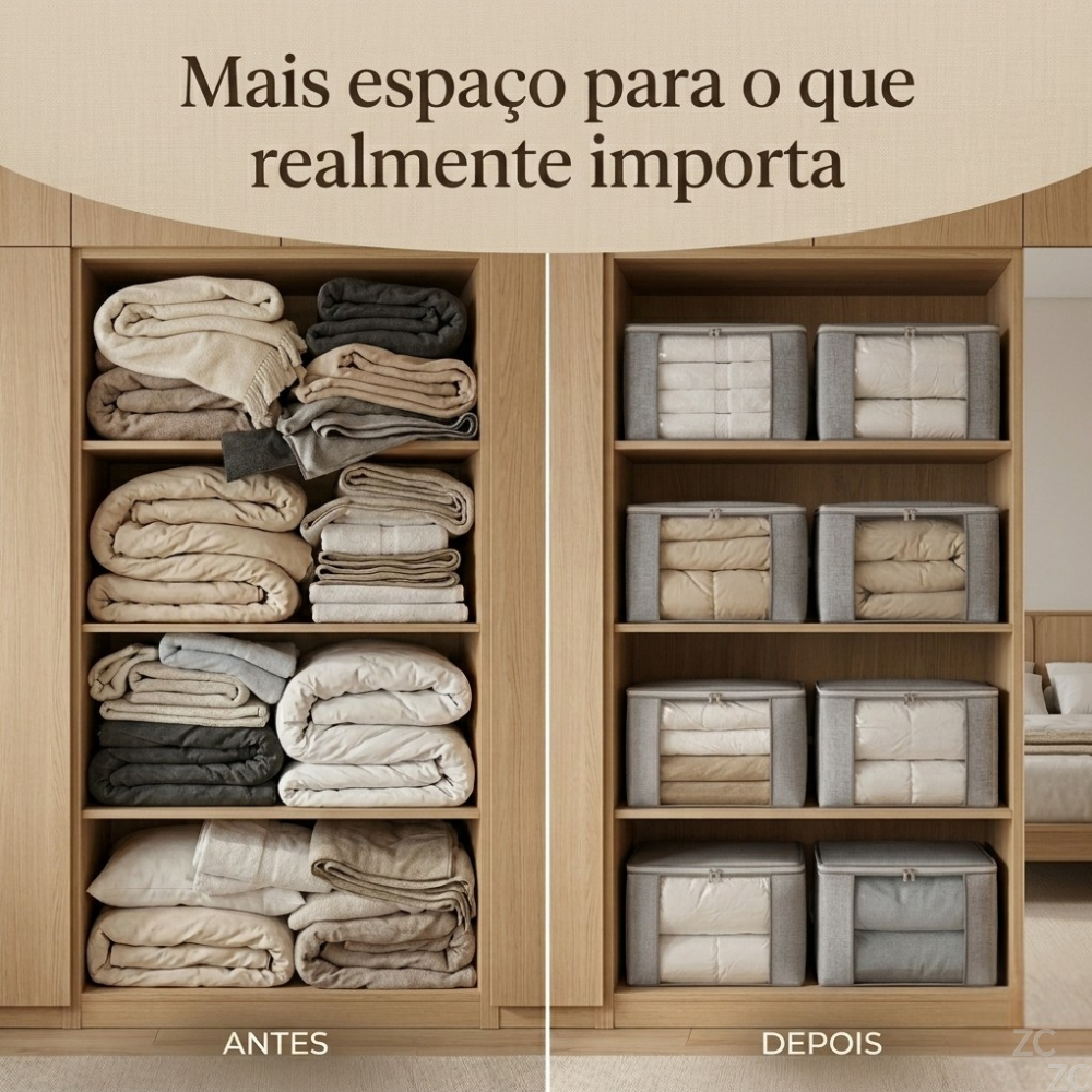 ORGANIZADOR MULTIUSO COM VISOR PREMIUM  45×45
