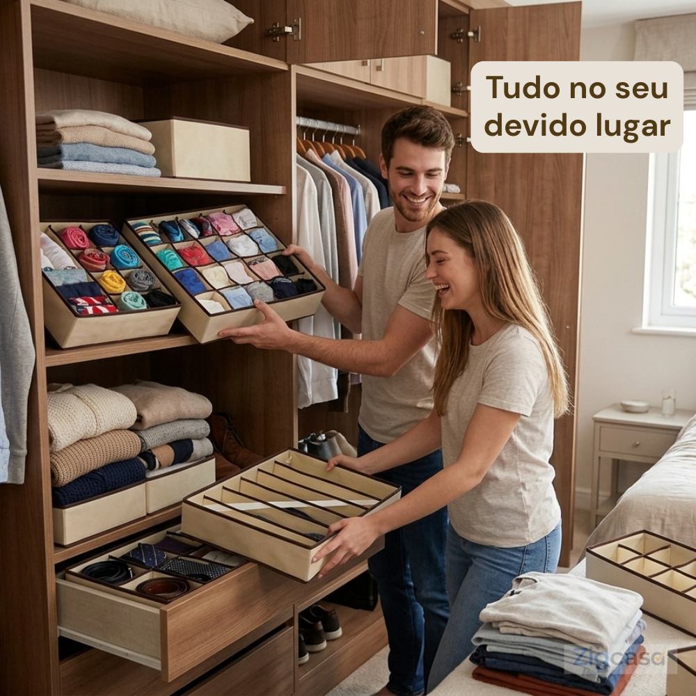 Kit 4 Organizador Para Gavetas - Sortido