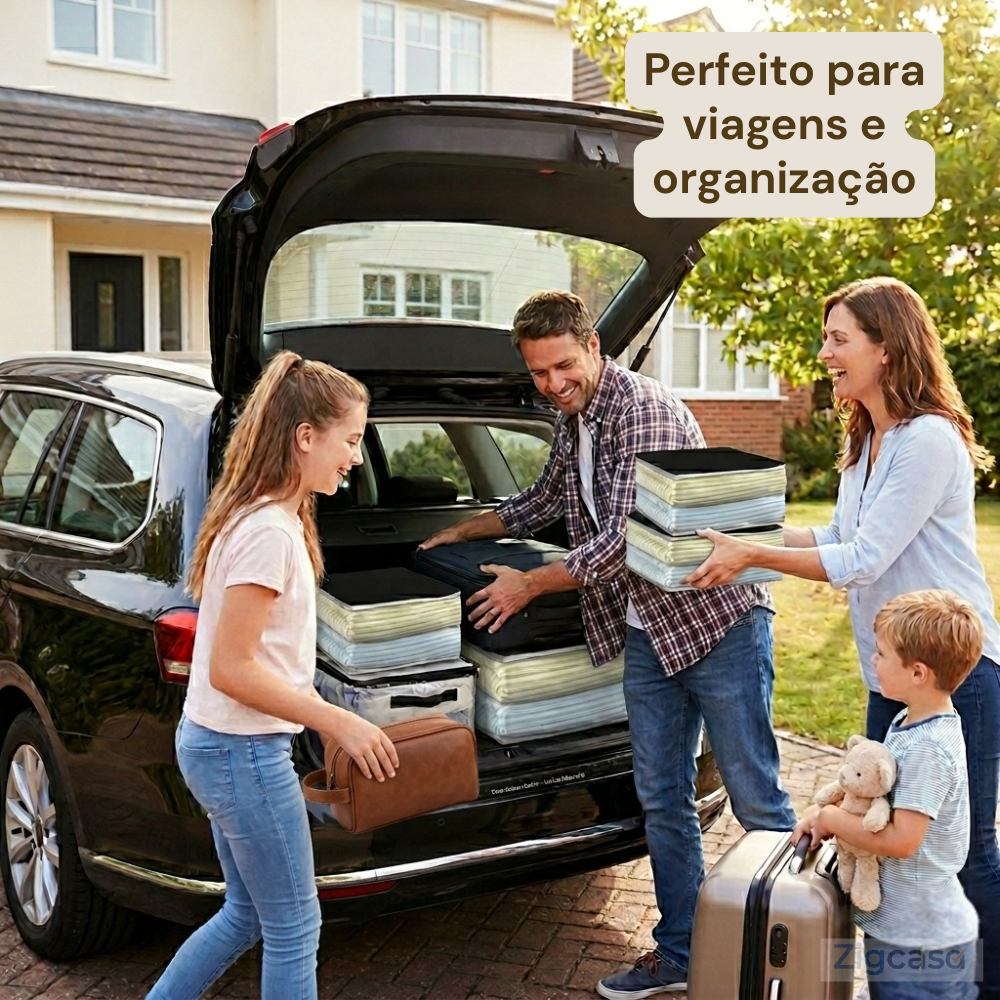 🏠 Organizador para Guarda-Roupa com Zíper — Proteção e Organização no Dia a Dia