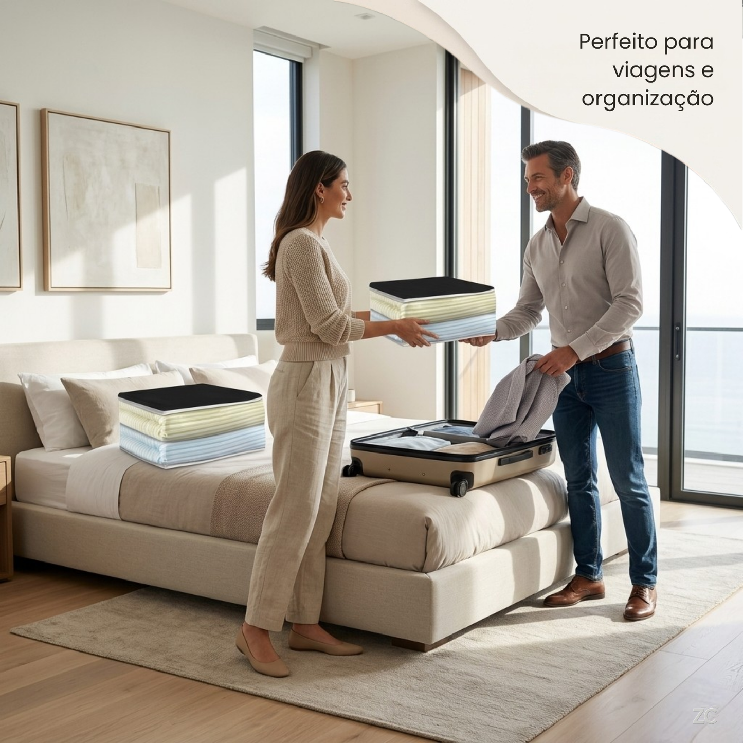 Organizador para Guarda-Roupa com Zíper — Proteção e Organização no Dia a Dia