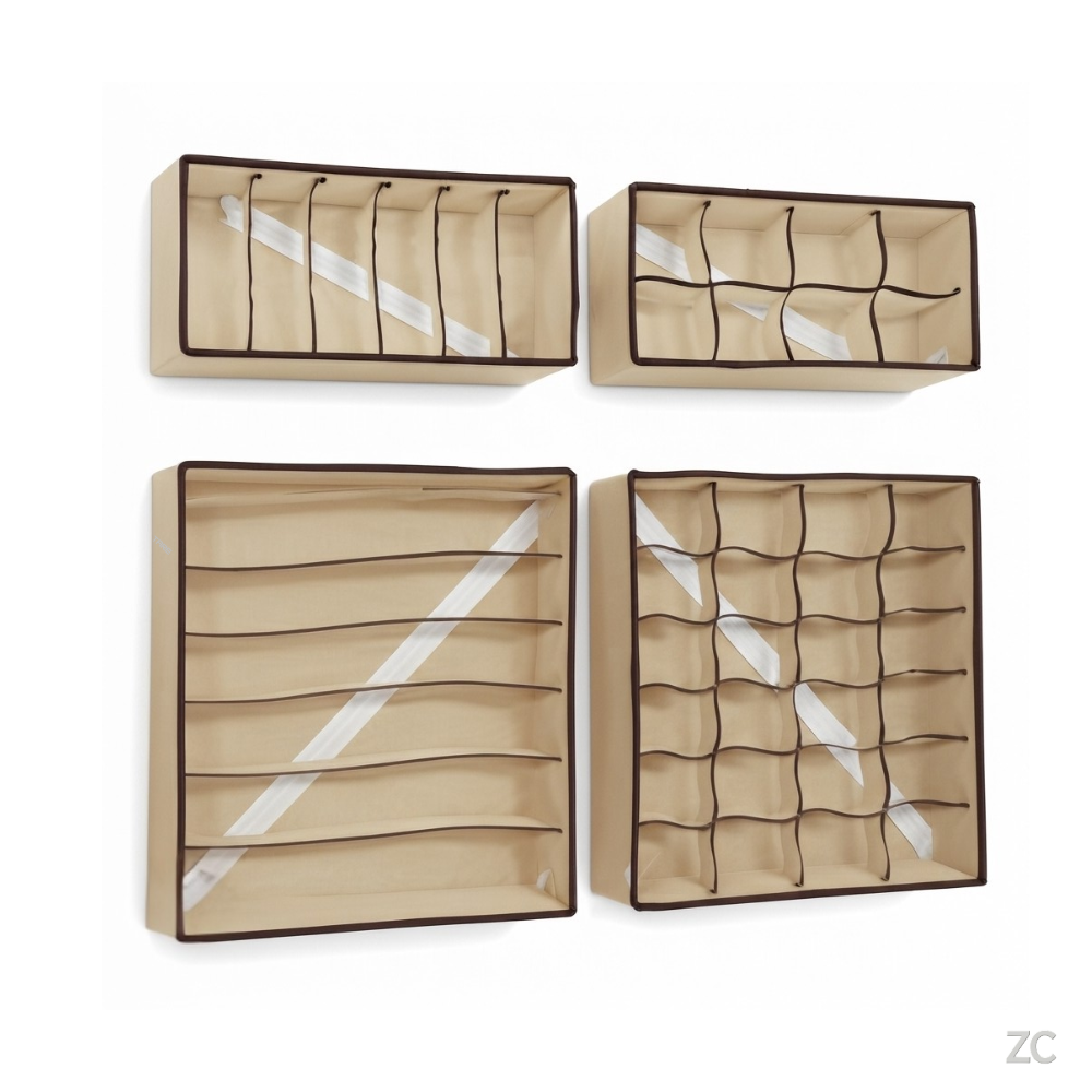 Kit 4 Organizador Para Gavetas - Sortido