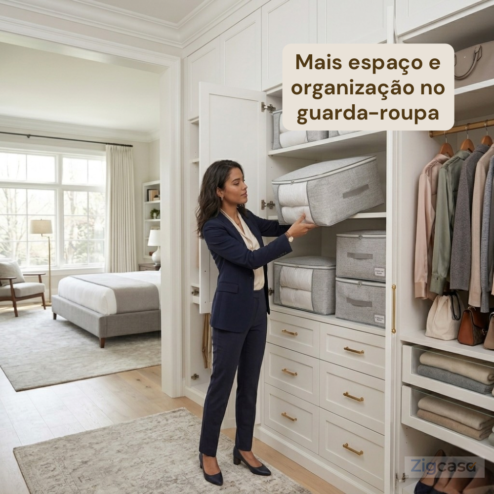 ORGANIZADOR MULTIUSO COM VISOR PREMIUM  45×45