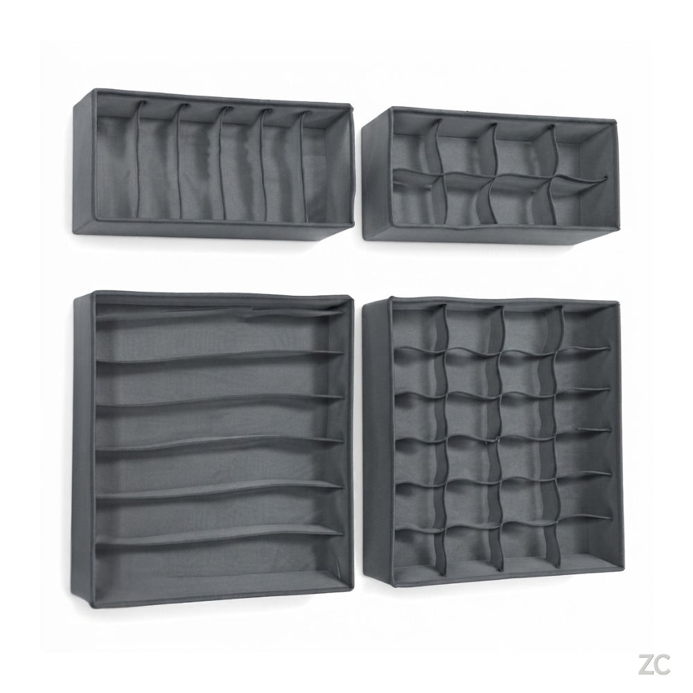 Kit 4 Organizador Para Gavetas - Sortido
