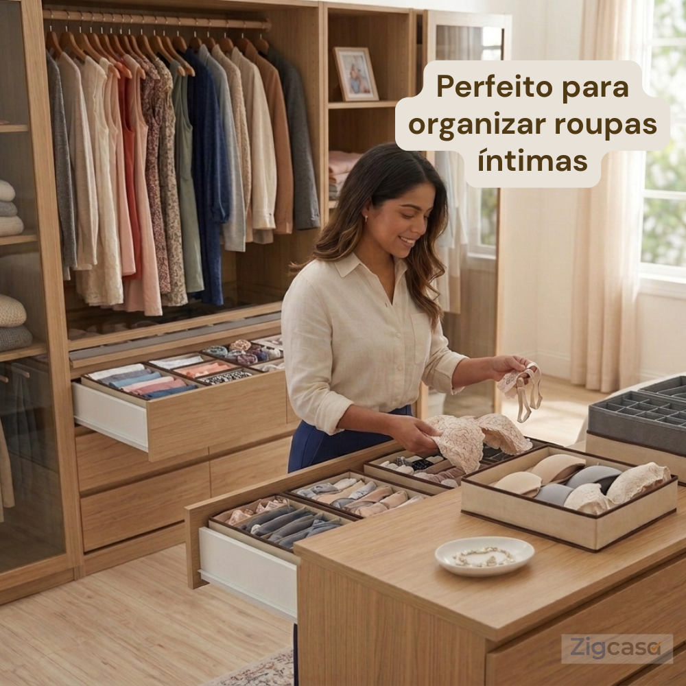 Kit 4 Organizador Para Gavetas - Sortido