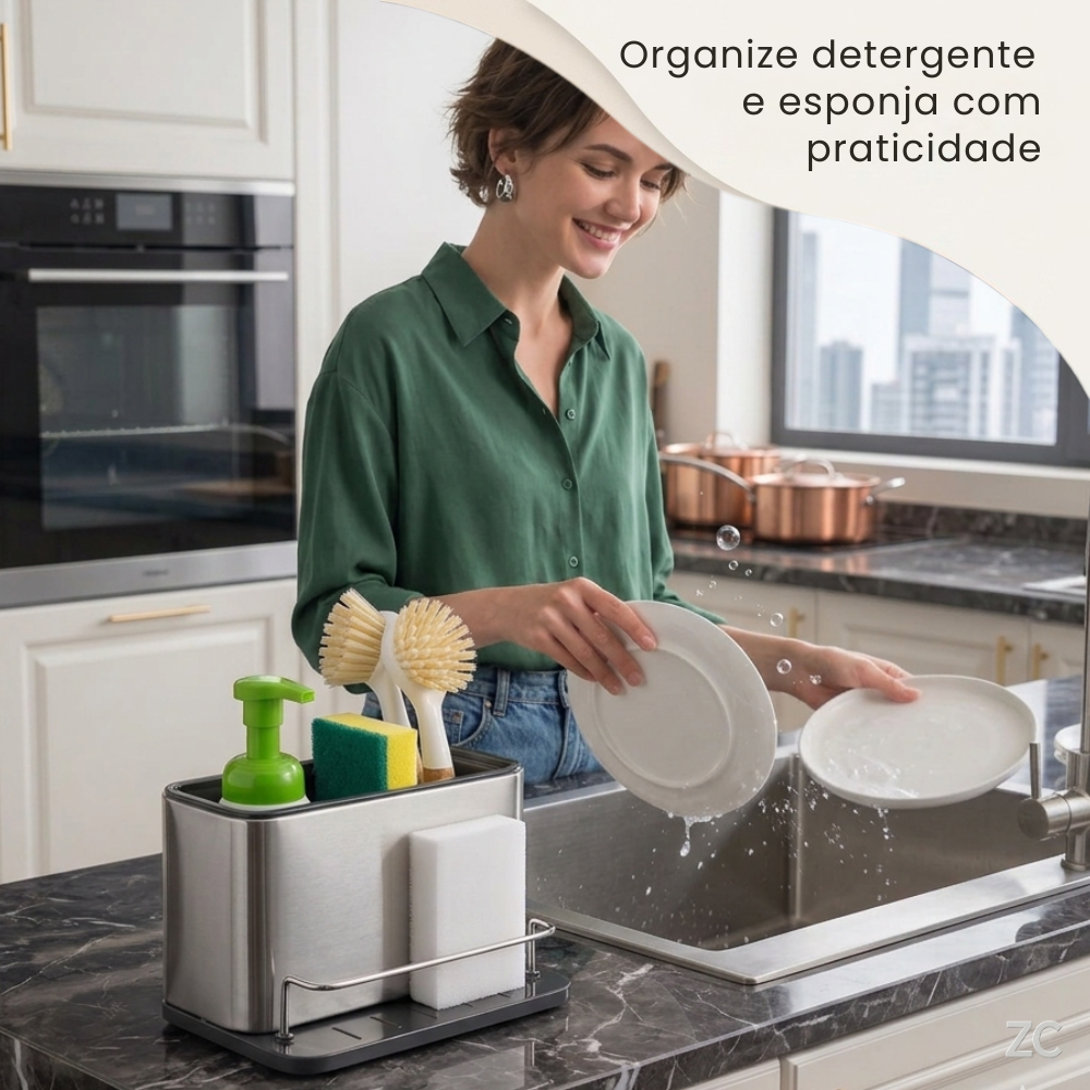 Organizador de Pia em Inox