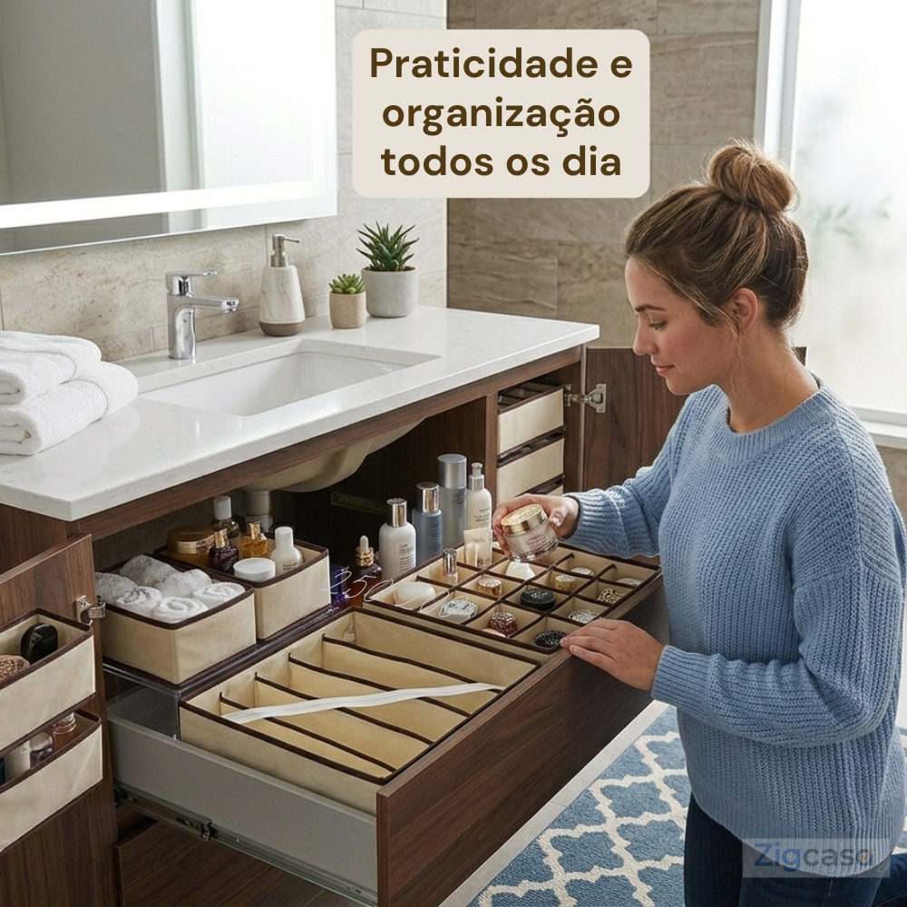 Kit 4 Organizador Para Gavetas - Sortido