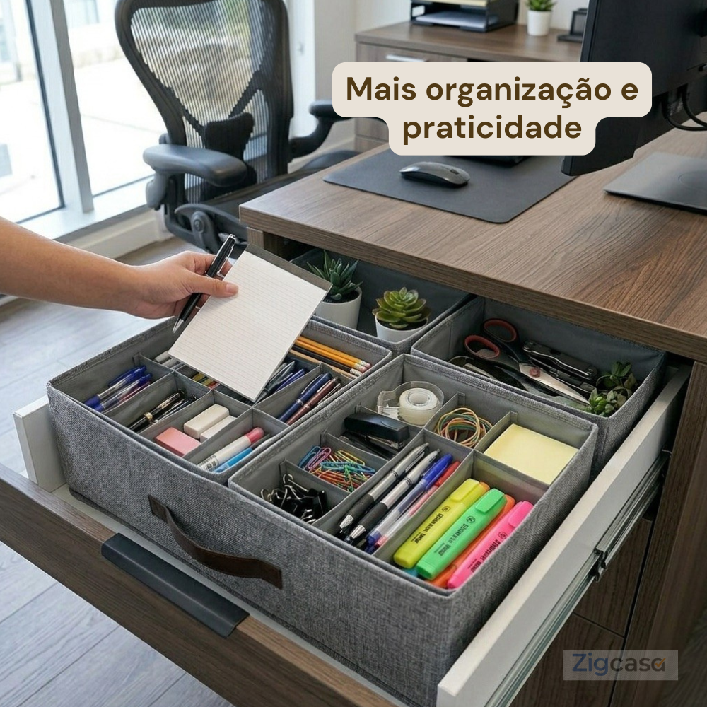 🏠 Organizador de Gavetas com 16 Divisórias — Mais Praticidade e Organização no Dia a Dia