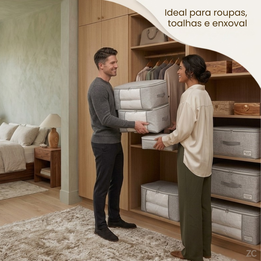 ORGANIZADOR MULTIUSO COM VISOR PREMIUM  45×45