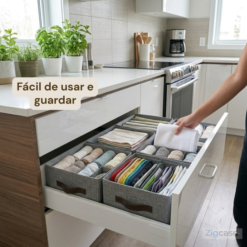 🏠 Organizador de Gavetas com 16 Divisórias — Mais Praticidade e Organização no Dia a Dia