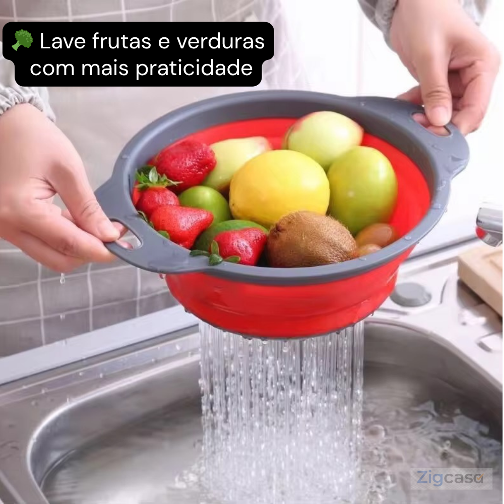 🏠 Escorredor Retrátil de Alimentos — Praticidade e Economia de Espaço