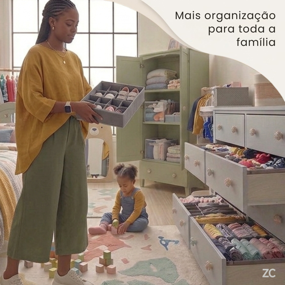 Kit 4 Organizador Para Gavetas - Sortido
