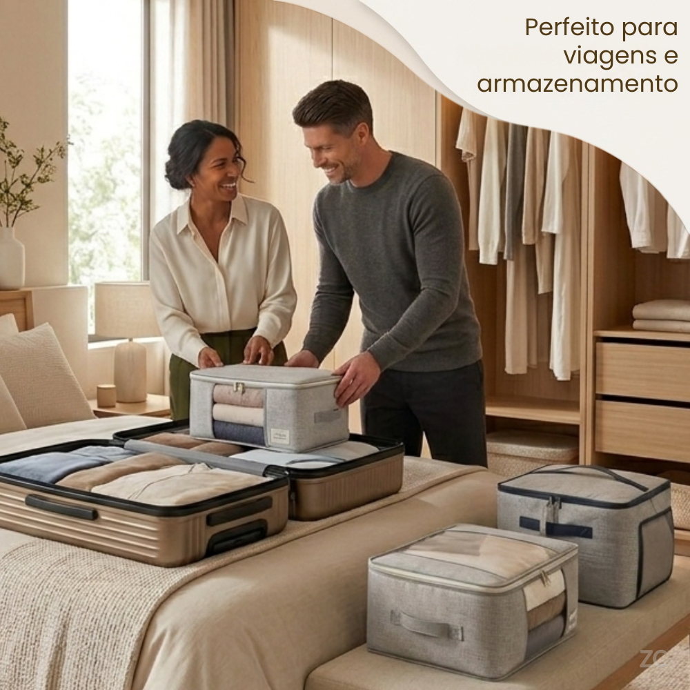 ORGANIZADOR MULTIUSO COM VISOR PREMIUM  45×45