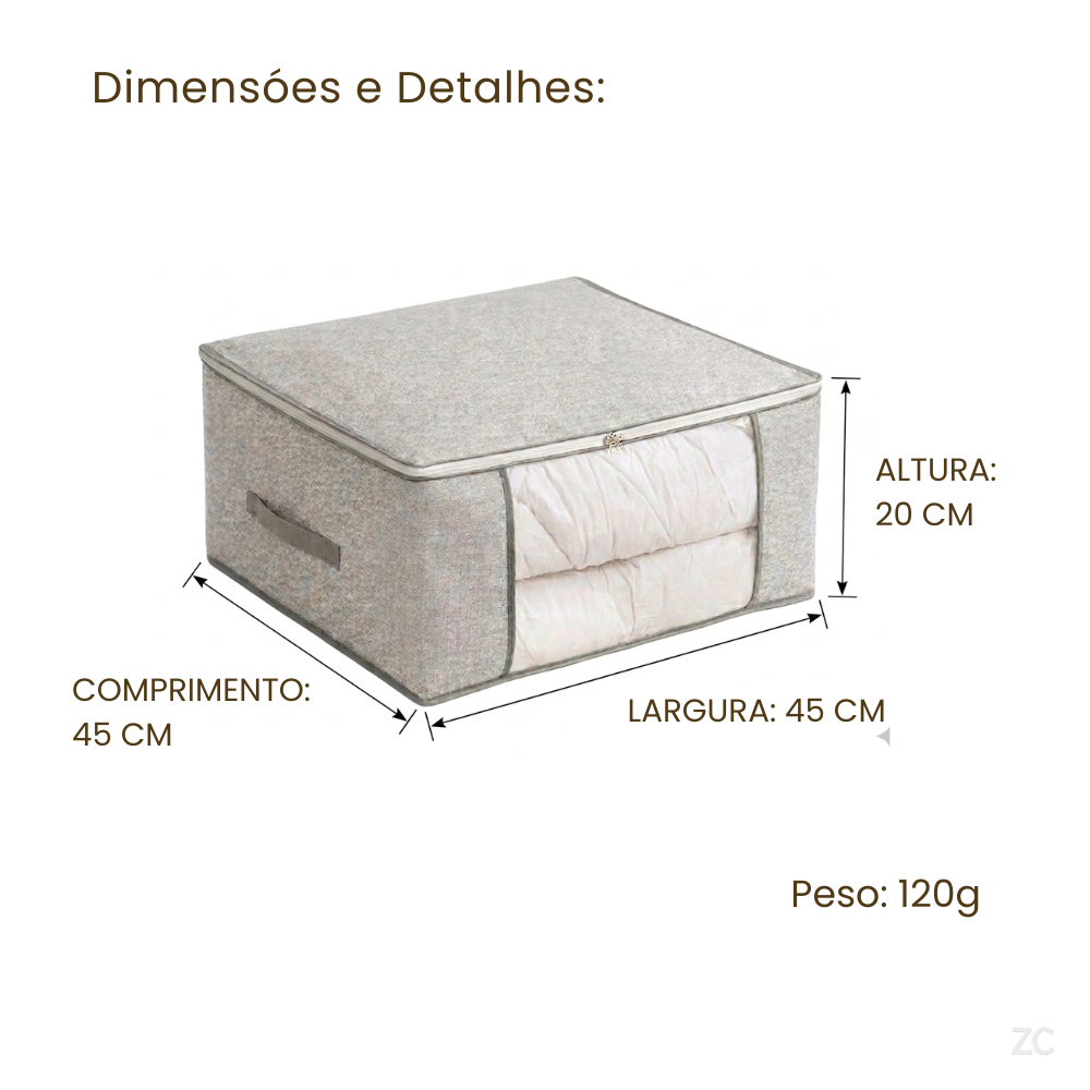 ORGANIZADOR MULTIUSO COM VISOR PREMIUM  45×45