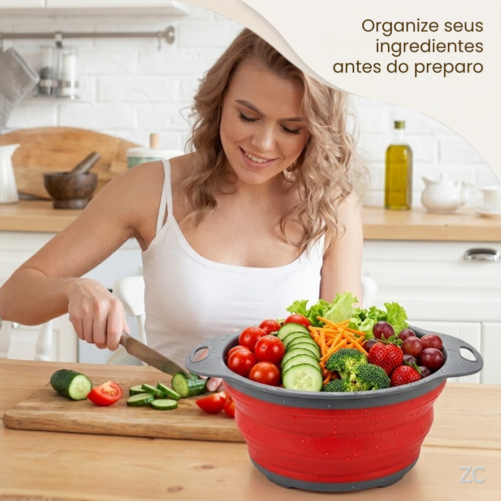 Escorredor Retrátil de Alimentos