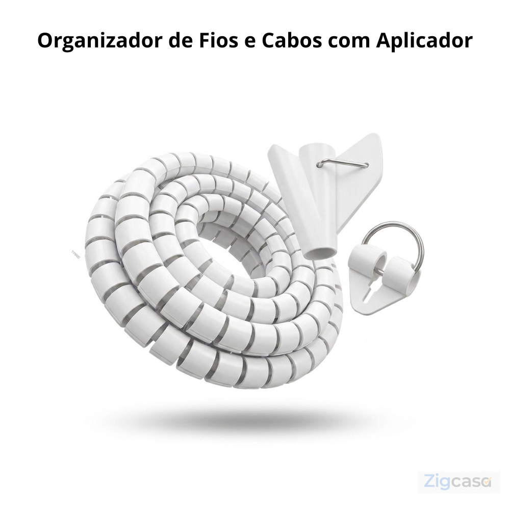 🏠 Organizador de Fios e Cabos com Aplicador — Ambiente Mais Limpo e Sem Bagunça