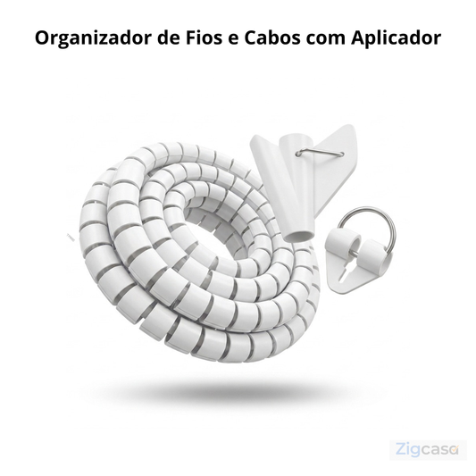 🏠 Organizador de Fios e Cabos com Aplicador — Ambiente Mais Limpo e Sem Bagunça