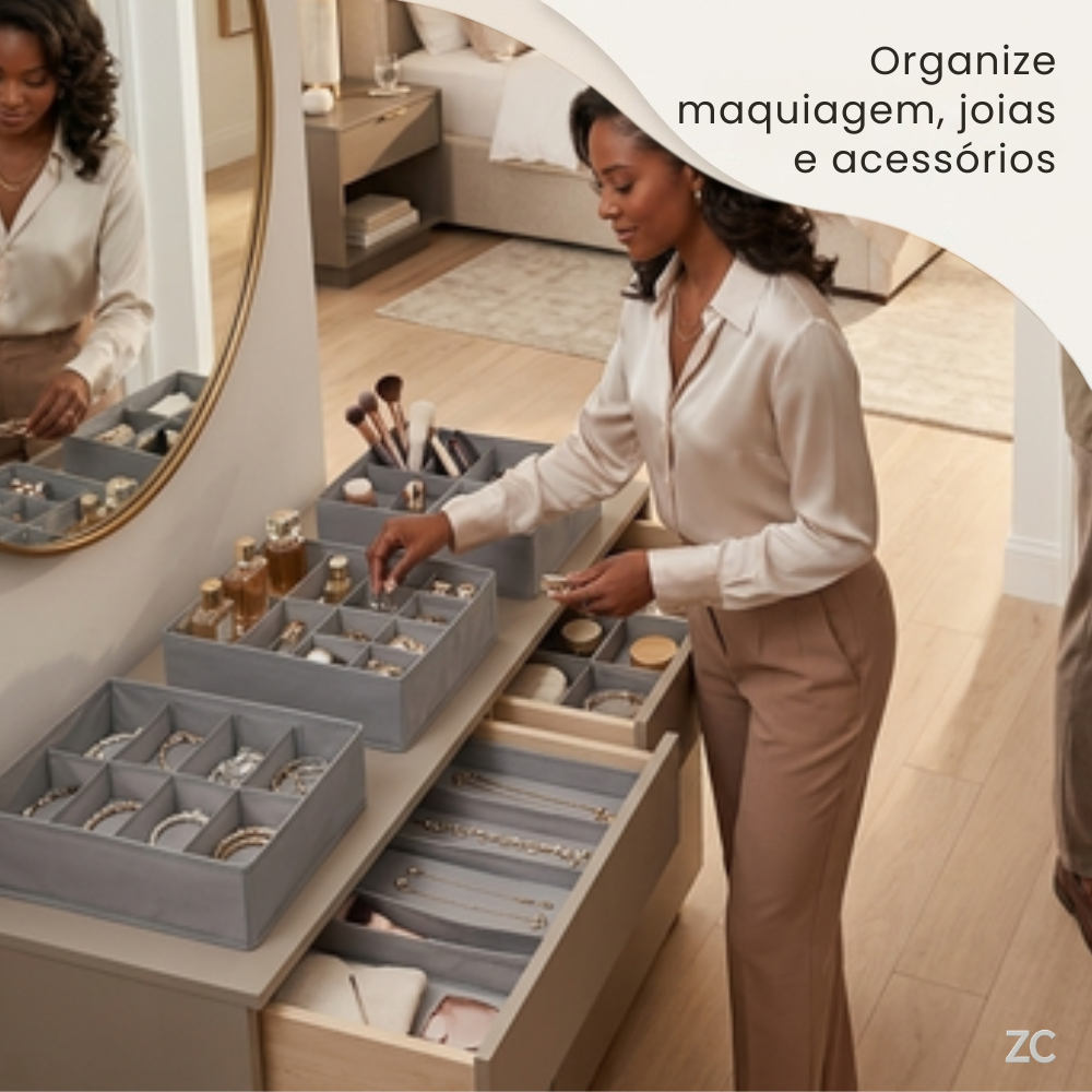 Organizador de Gavetas com 8 Divisórias — Simples e Eficiente para o Dia a Dia