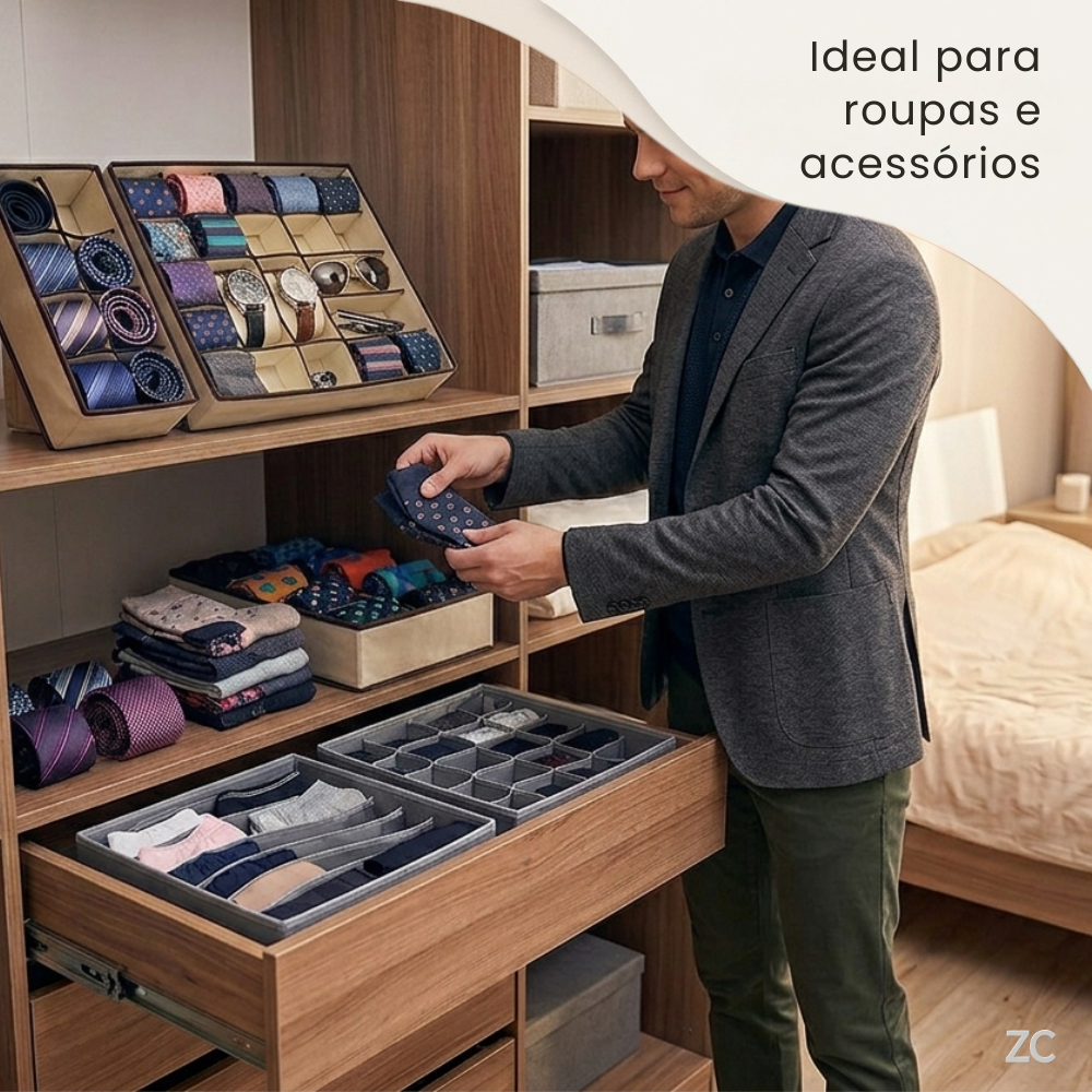 Kit 4 Organizador Para Gavetas - Sortido