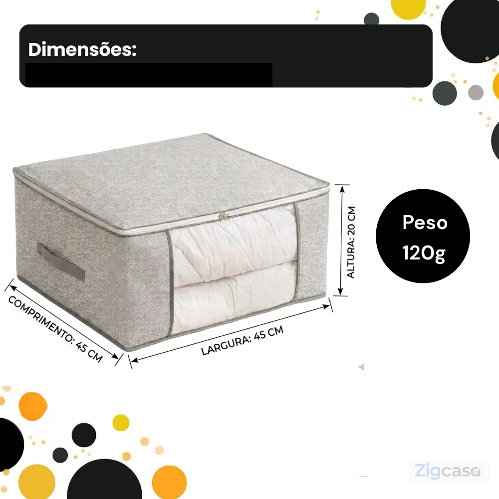 ORGANIZADOR MULTIUSO COM VISOR PREMIUM  45×45