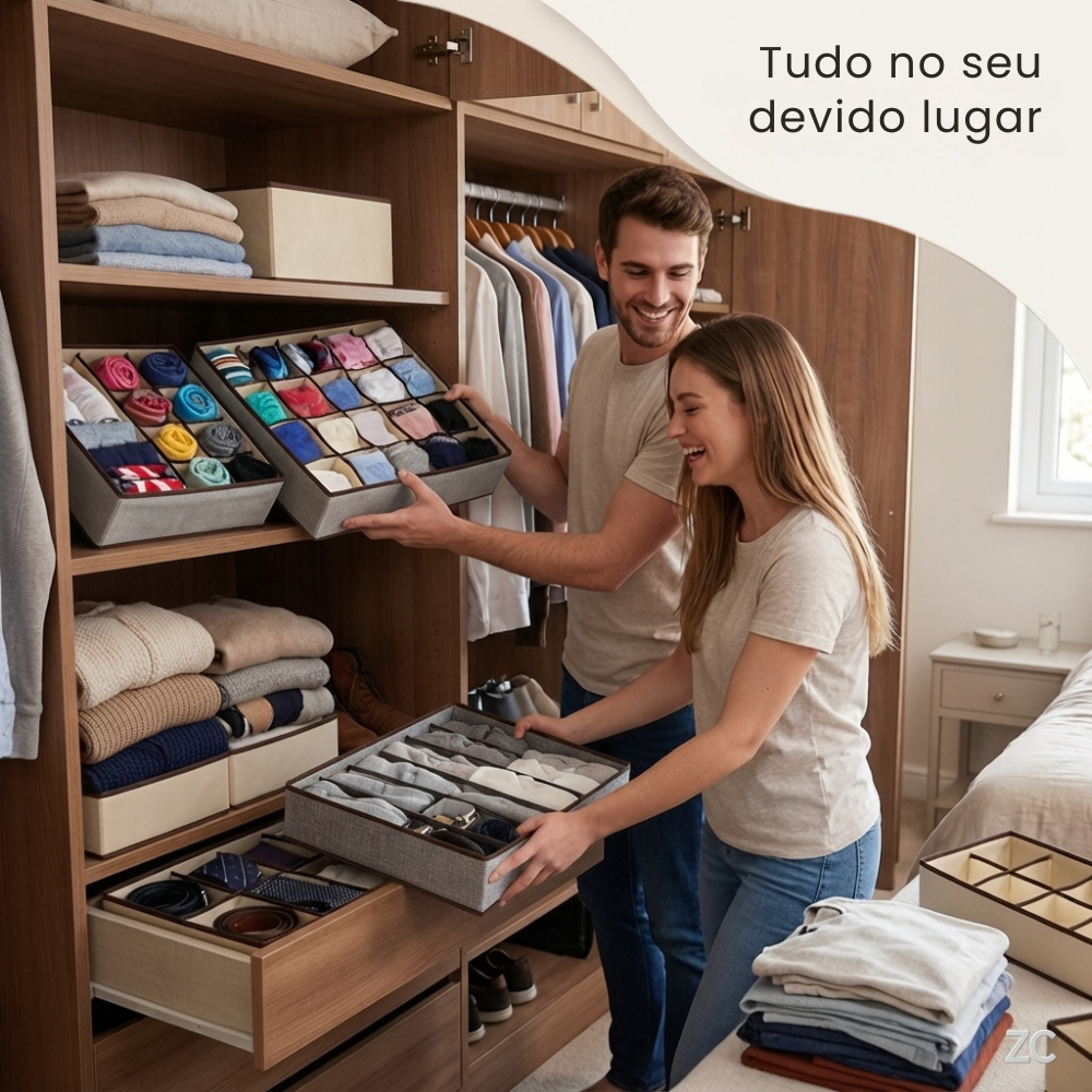 Kit 4 Organizador Para Gavetas - Sortido