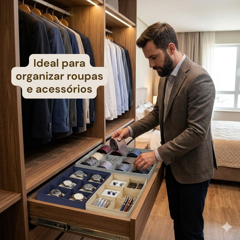 🏠 Organizador de Gavetas com 8 Divisórias — Simples e Eficiente para o Dia a Dia