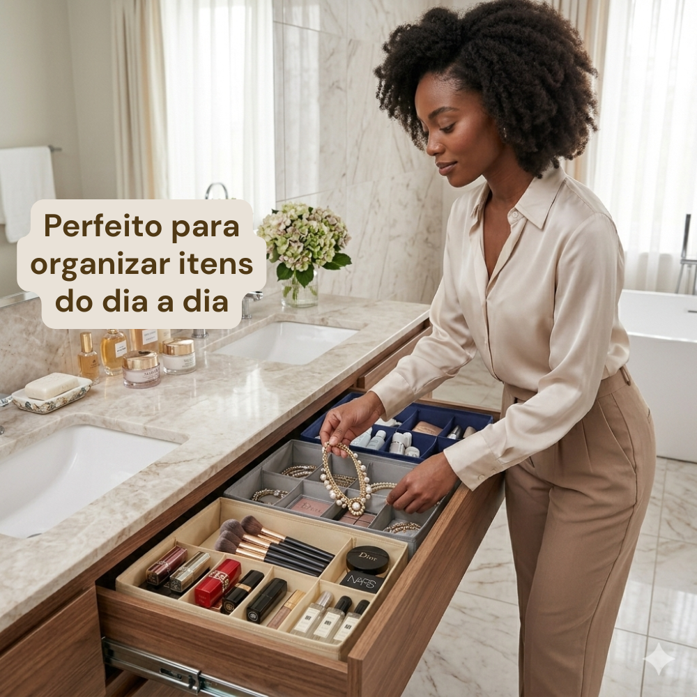 🏠 Organizador de Gavetas com 8 Divisórias — Simples e Eficiente para o Dia a Dia