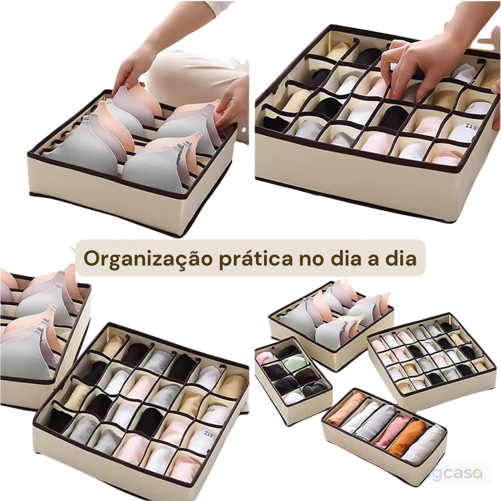 Kit 4 Organizador Para Gavetas - Sortido