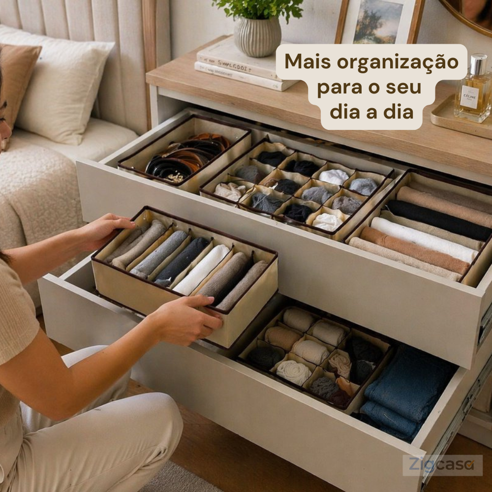Kit 4 Organizador Para Gavetas - Sortido