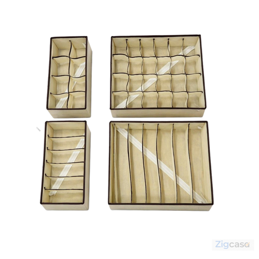 Kit 4 Organizador Para Gavetas - Sortido