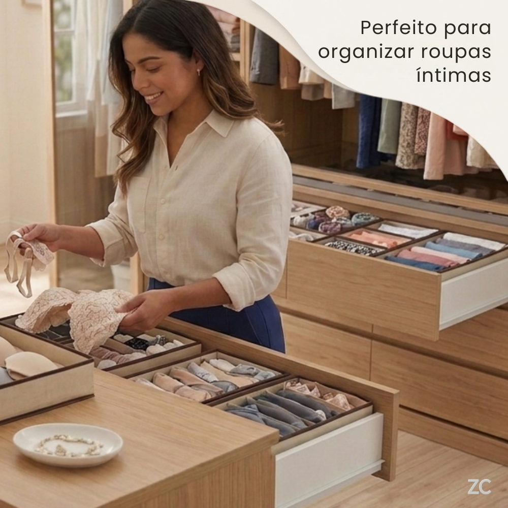 Kit 4 Organizador Para Gavetas - Sortido
