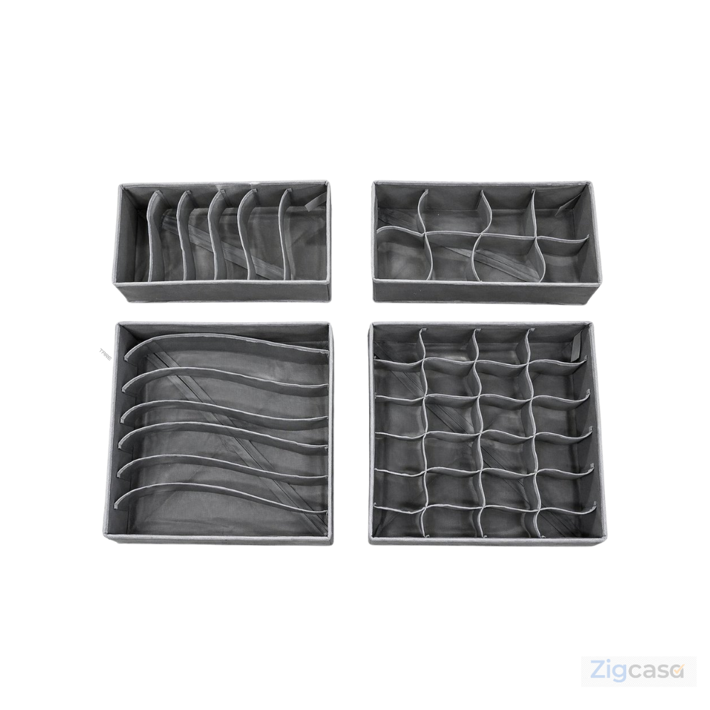 Kit 4 Organizador Para Gavetas - Sortido