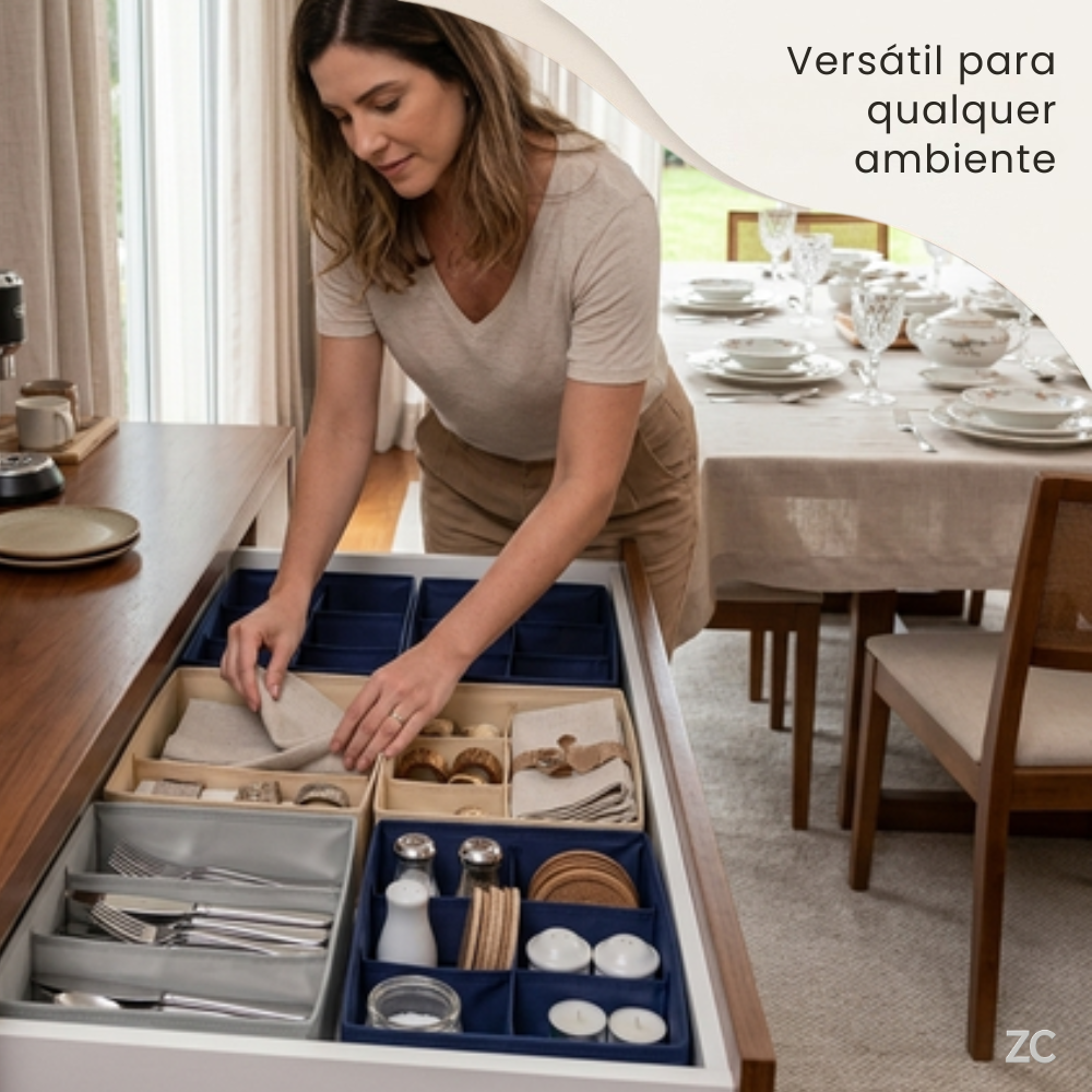 Organizador de Gavetas com 8 Divisórias — Simples e Eficiente para o Dia a Dia